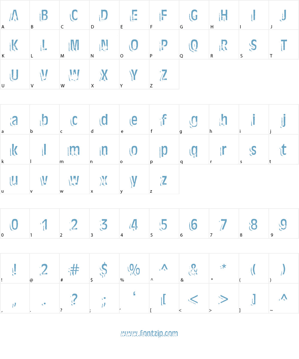 Ten Ton Ballyhoo Font Character